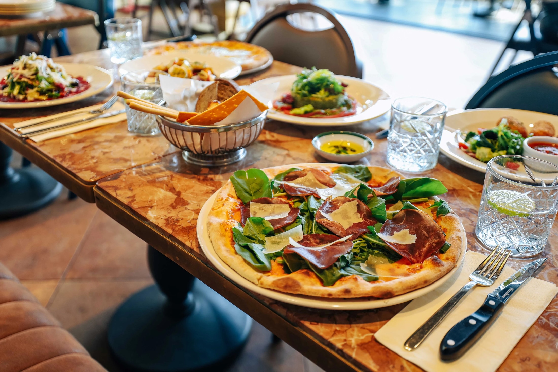 A carefully presented dish from Mezzaluna Galataport