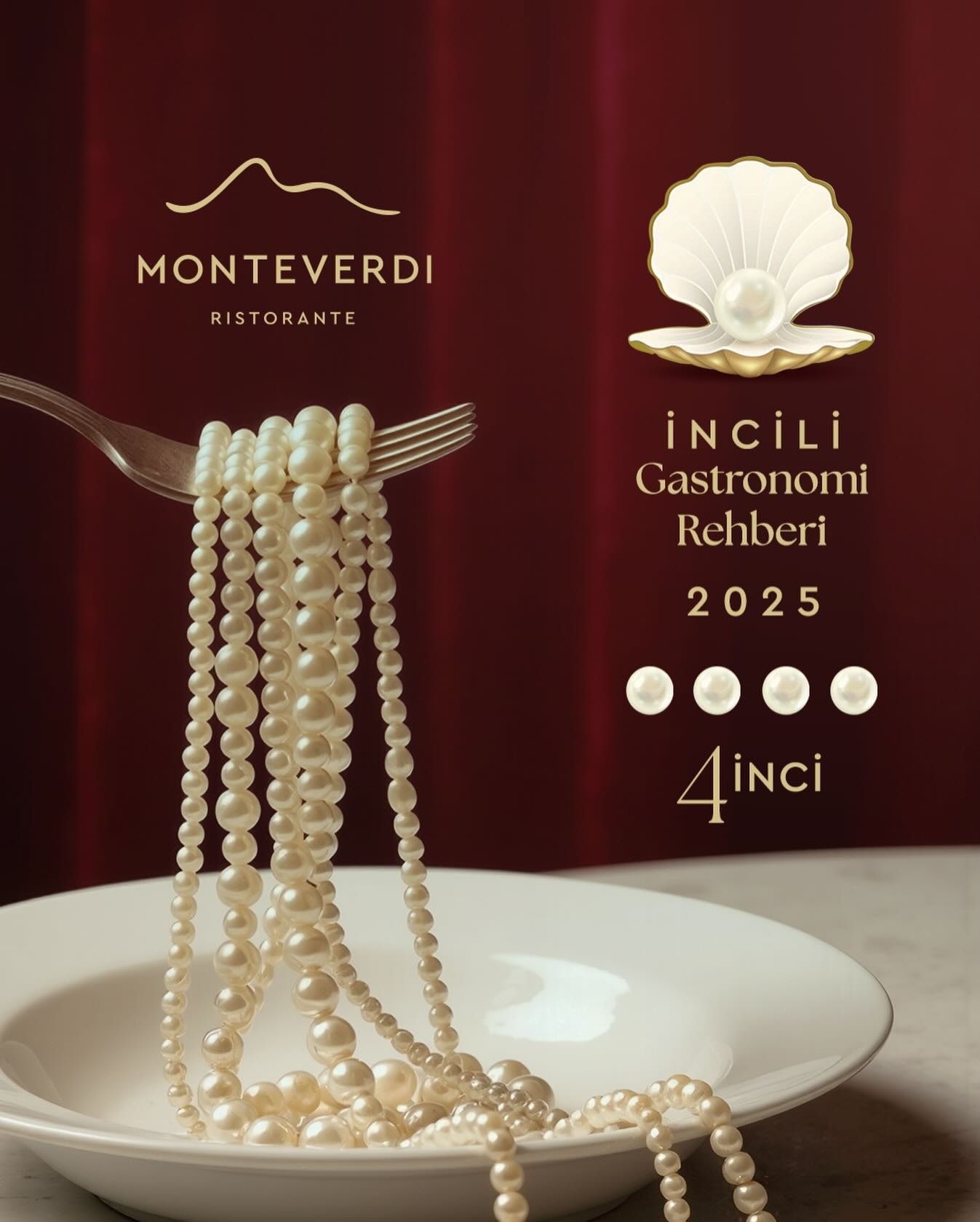 Monteverdi Ristorante mutfağından özenli bir tabak sunumu