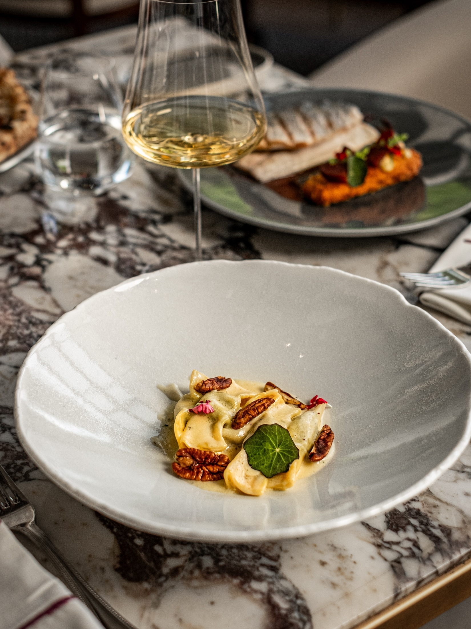 Monteverdi Ristorante mutfağından özenli bir tabak sunumu