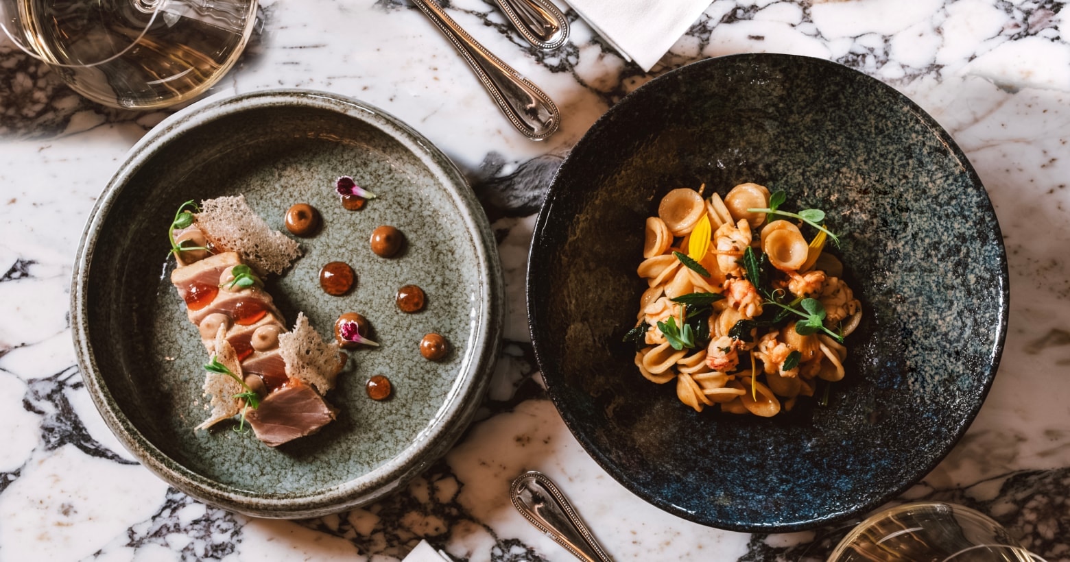 Monteverdi Ristorante mutfağından özenli bir tabak sunumu