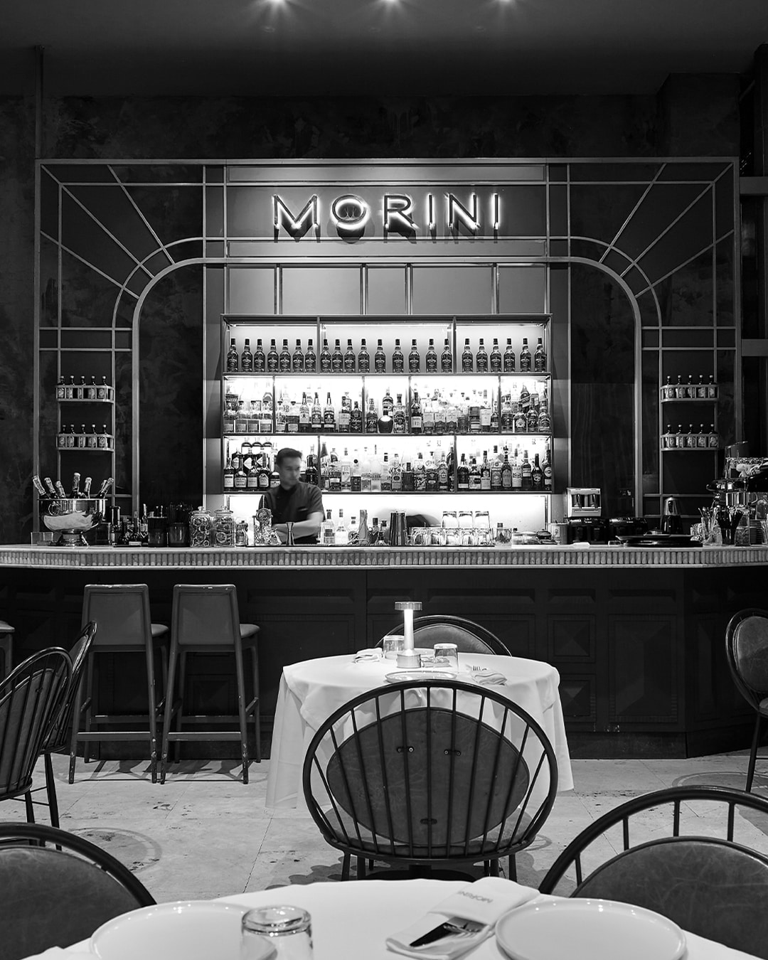 Morini İstanbul restoranının iç mekânı ve atmosferi