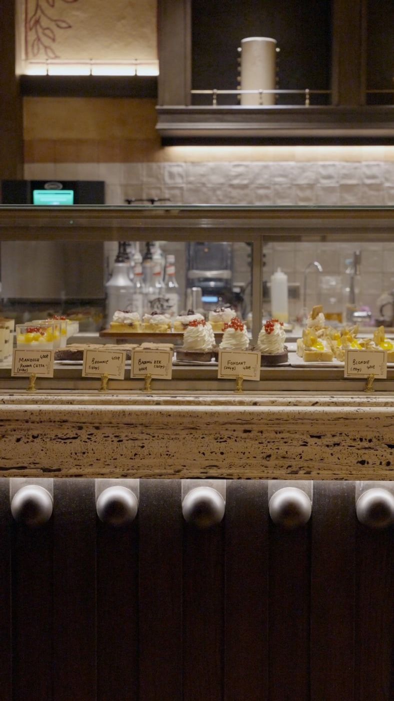 The considered interior and atmosphere at Mornings in Pera
