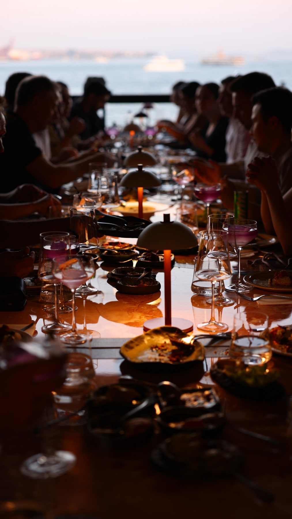 a view of the food and setting at muutto anatolian tapas