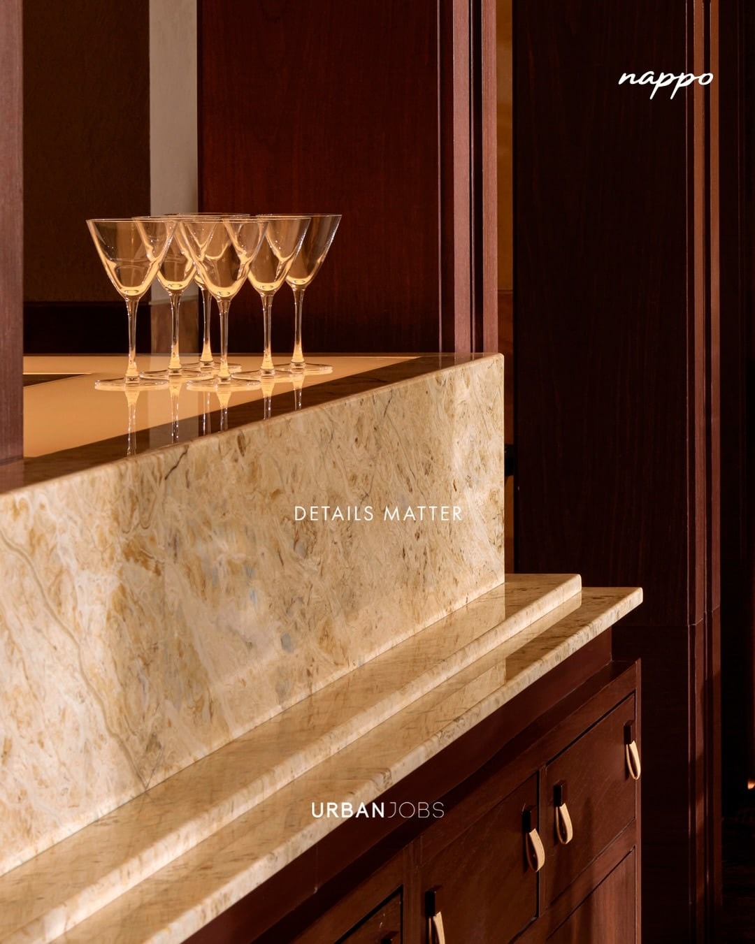The considered interior and atmosphere at NAPPO Trattoria