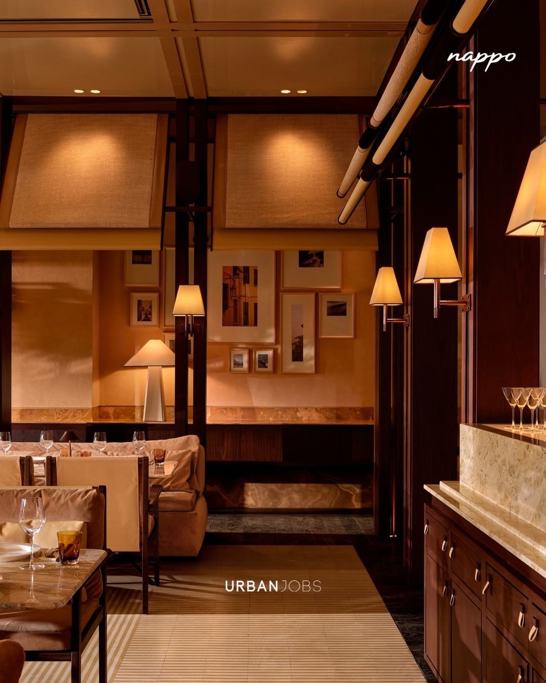 The considered interior and atmosphere at NAPPO Trattoria