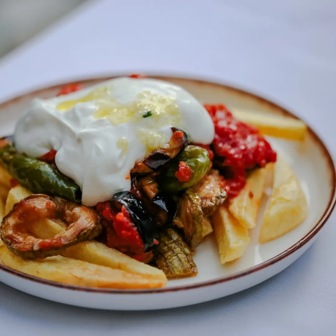 A carefully presented dish from Nazende Cadde