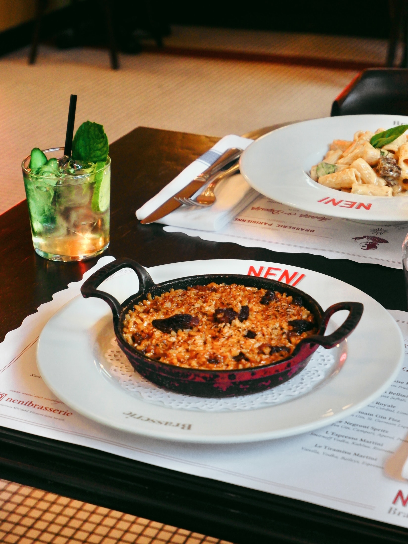 A carefully presented dish from Neni Brasserie