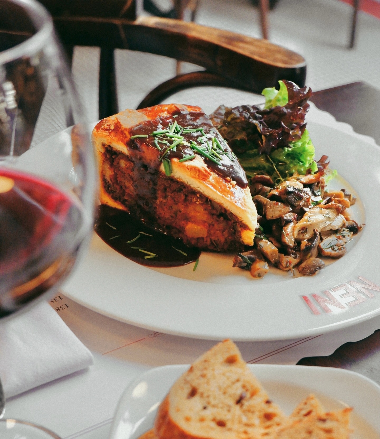 A carefully presented dish from Neni Brasserie