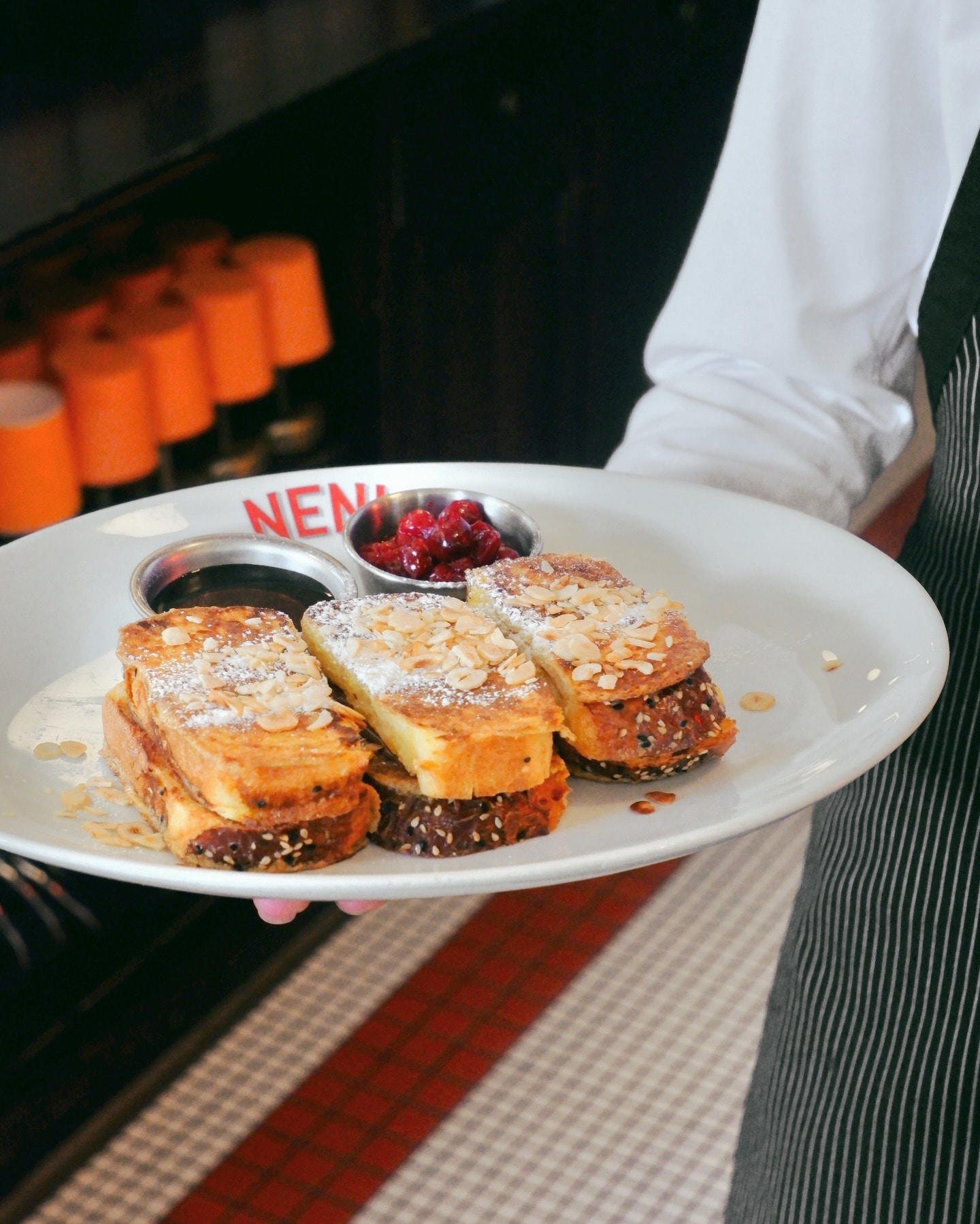 A carefully presented dish from Neni Brasserie