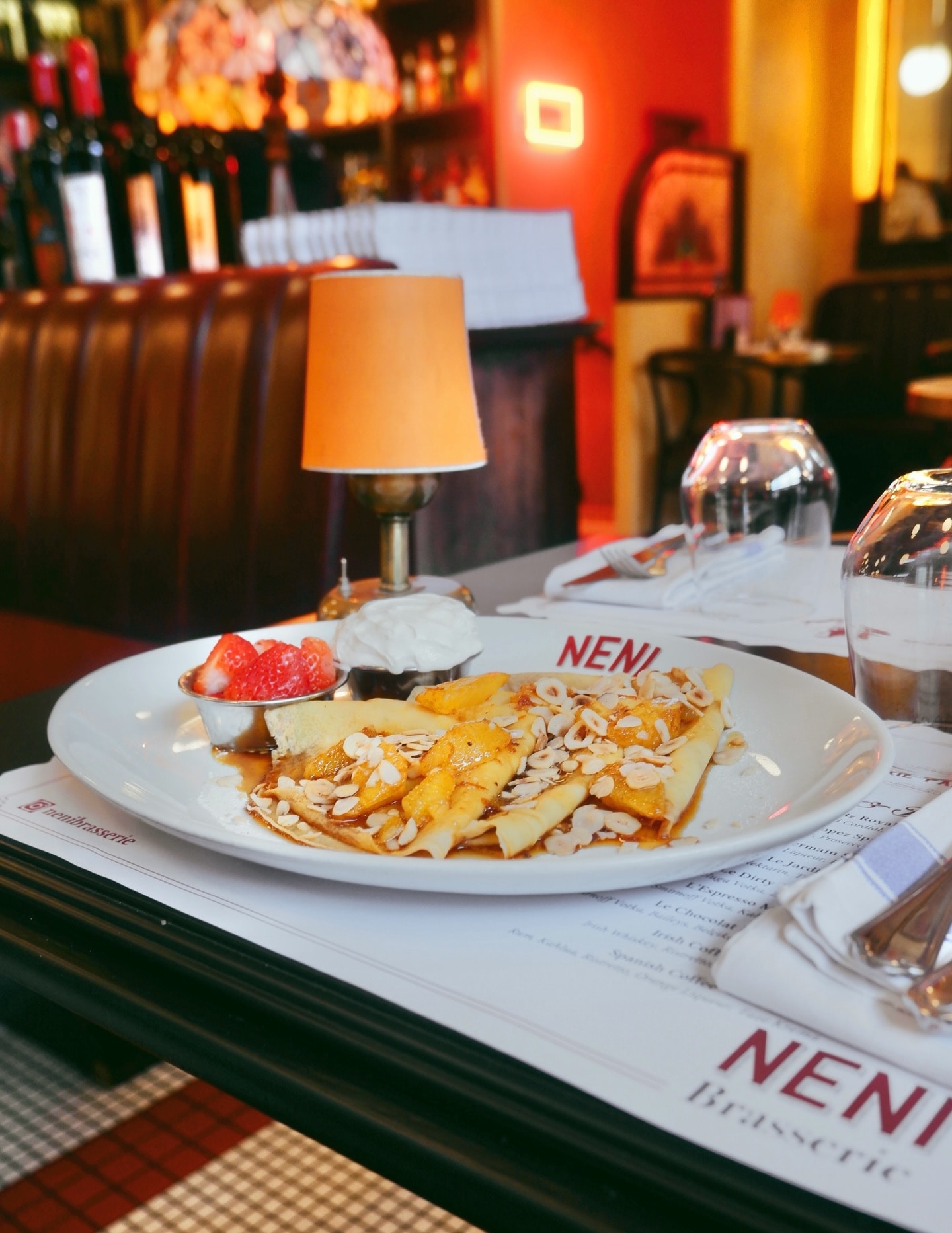 A carefully presented dish from Neni Brasserie