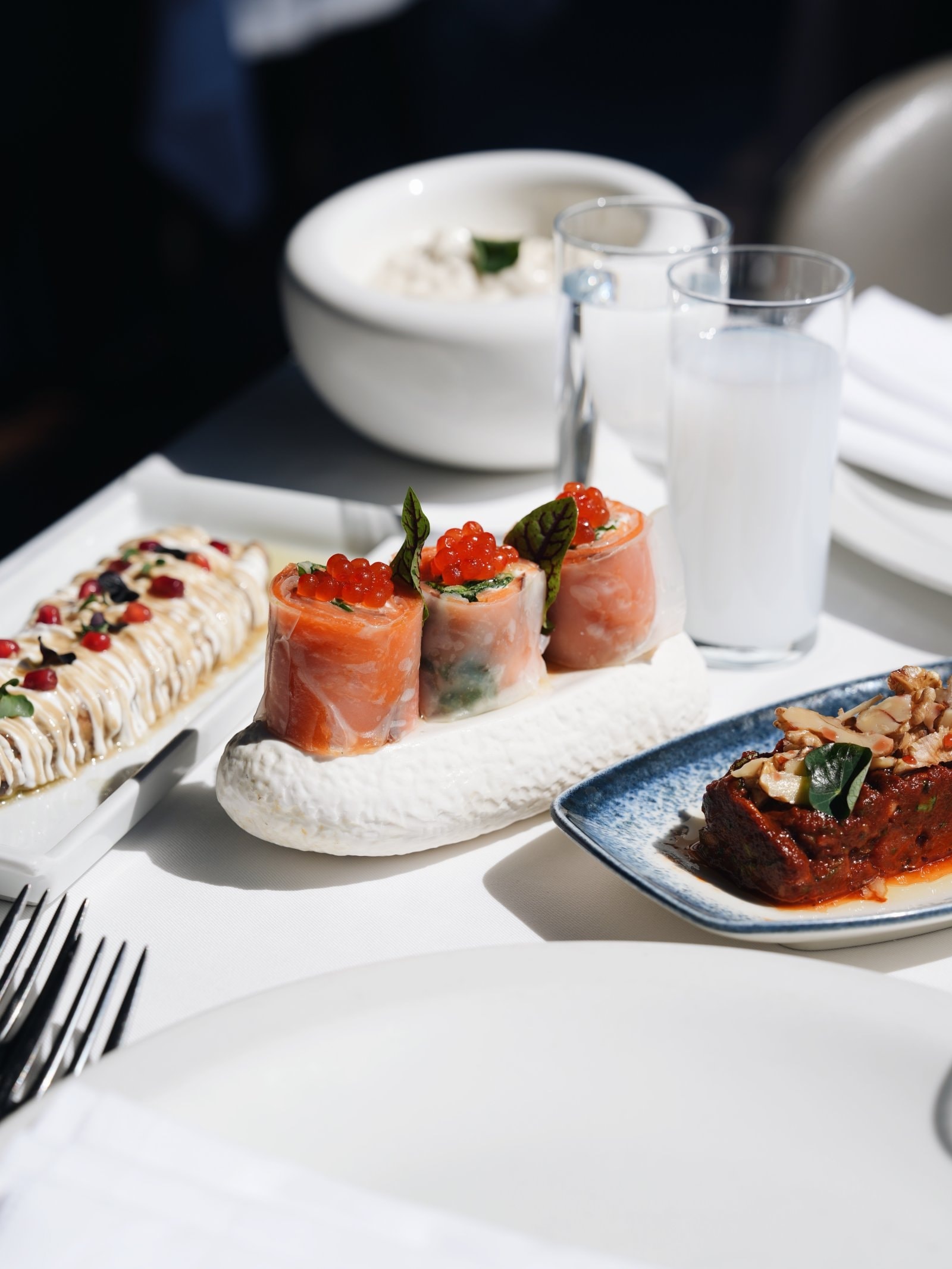 Ouzo Roof mutfağından özenli bir tabak