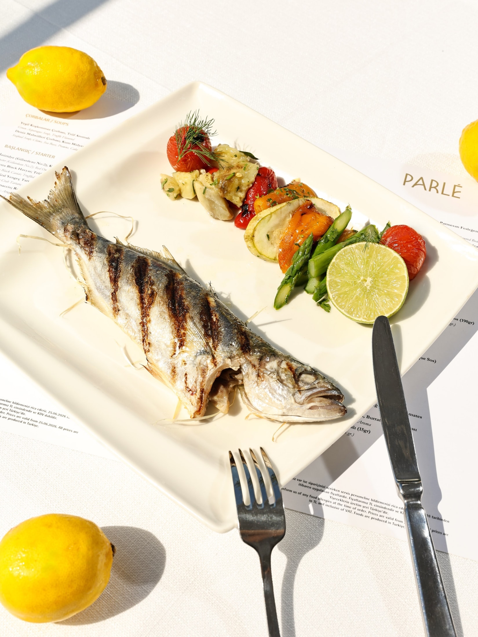 A carefully presented dish from Parlé İstanbul