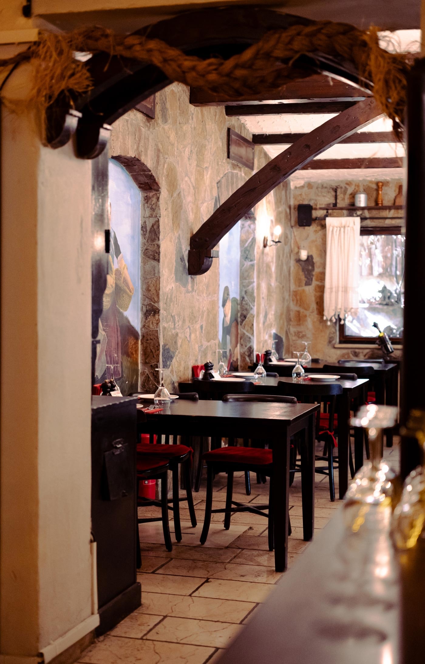 Rosario restoranının mekânı ve atmosferi