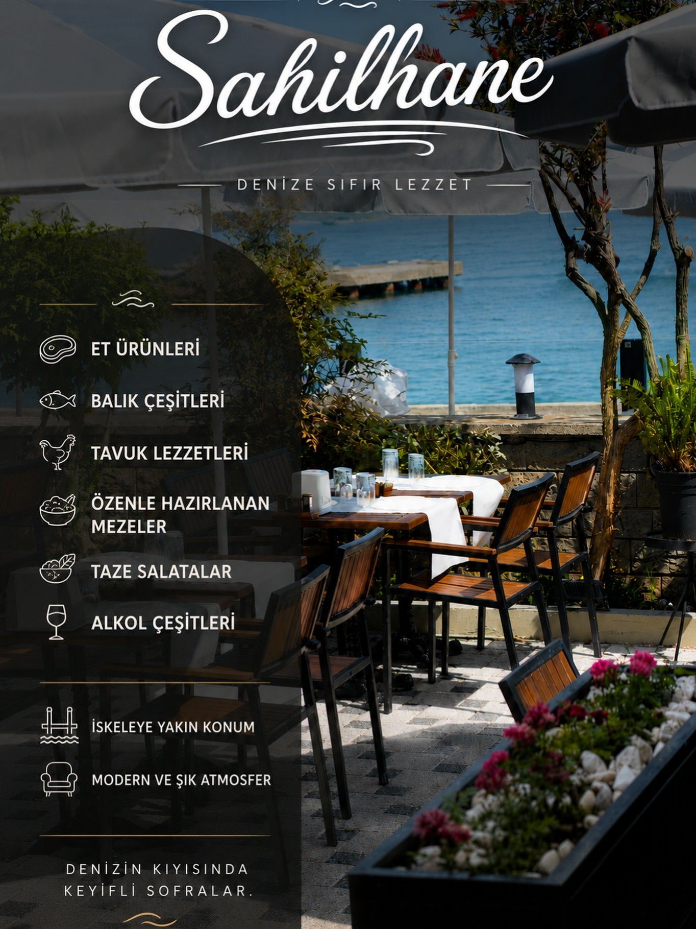 Sahilhane Büyükada mutfağından özenli bir tabak