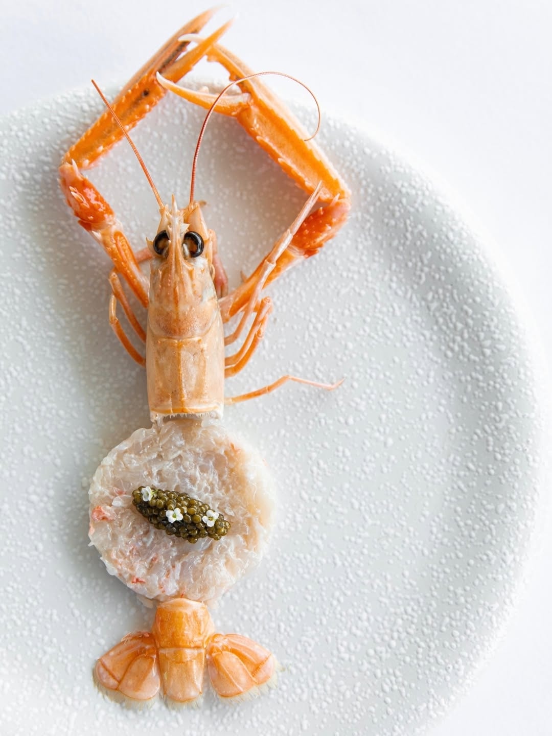 A carefully presented dish from Sakhalin