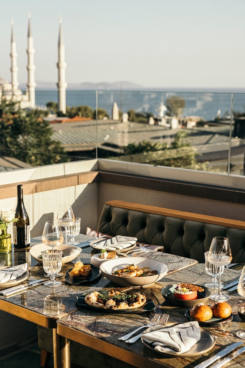 Signature presentation from Sentez Rooftop Restaurant