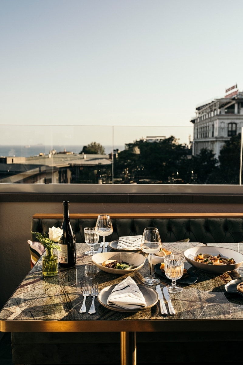 Signature presentation from Sentez Rooftop Restaurant