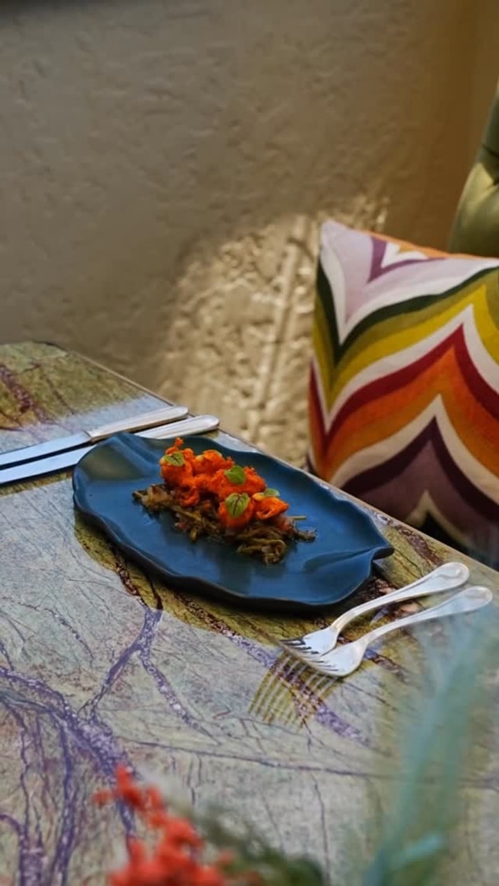 Signature presentation from Sentez Rooftop Restaurant
