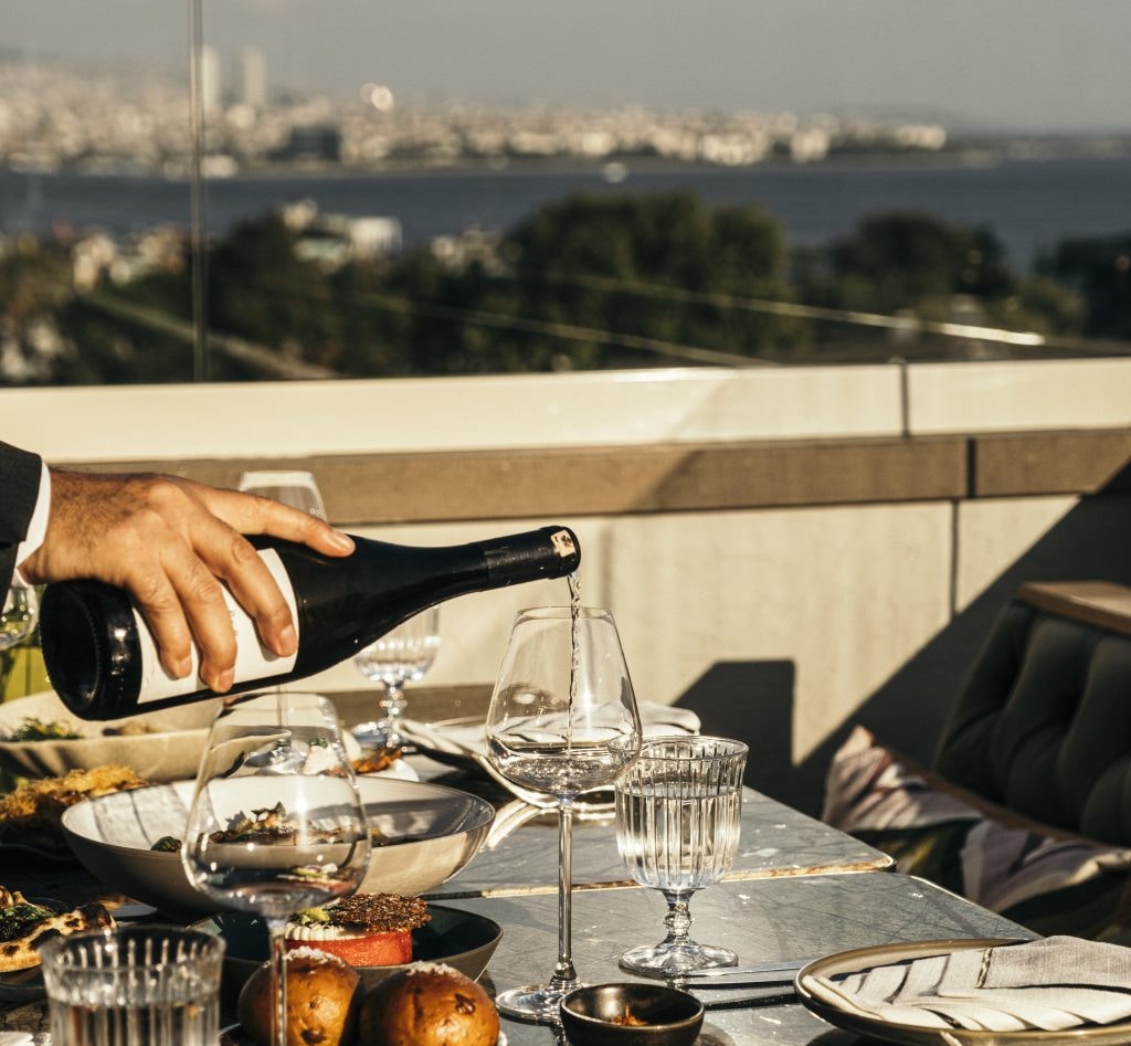 Signature presentation from Sentez Rooftop Restaurant