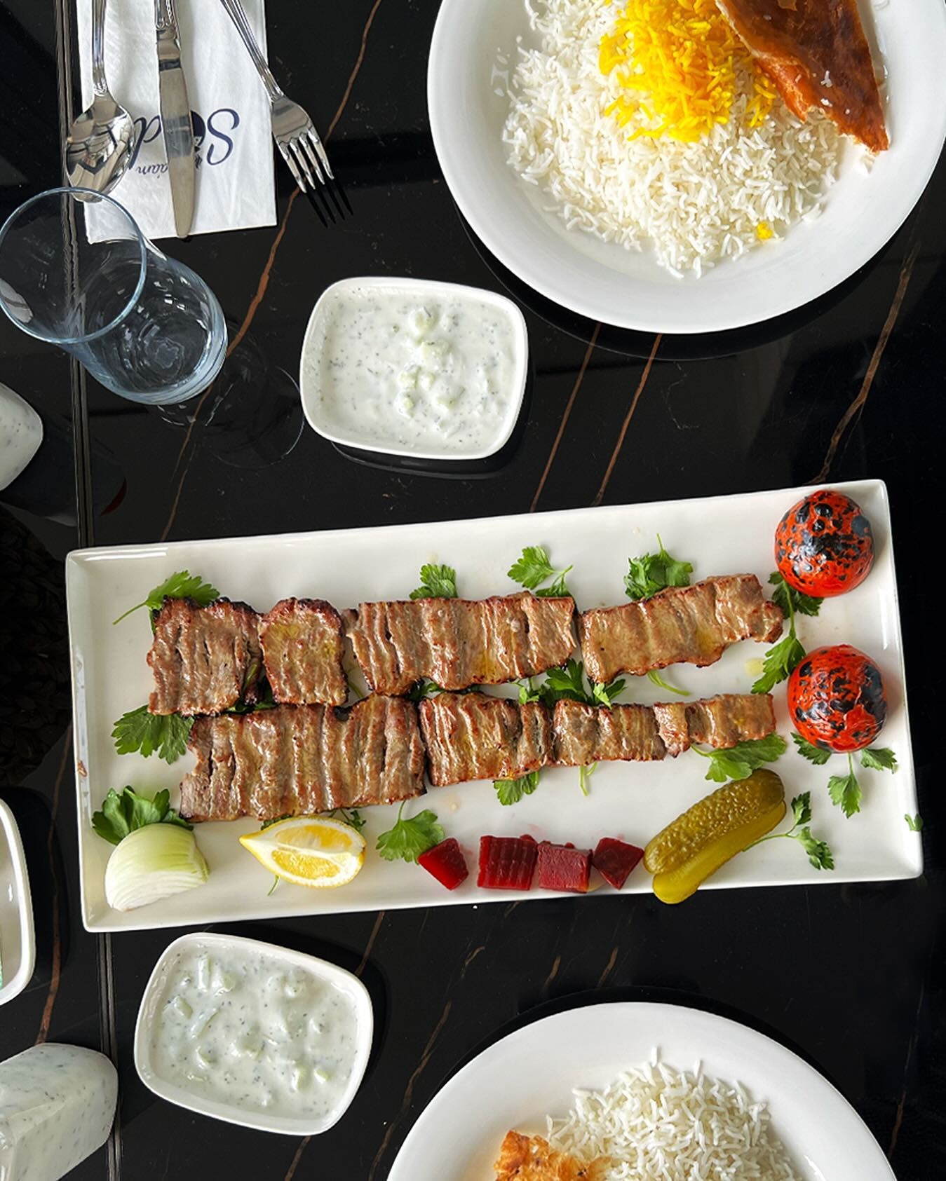 A carefully presented dish from Sudi Restaurant