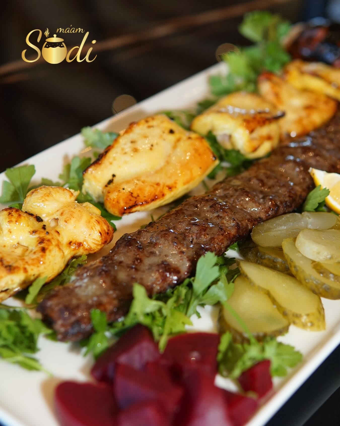 The dining atmosphere at Sudi Restaurant