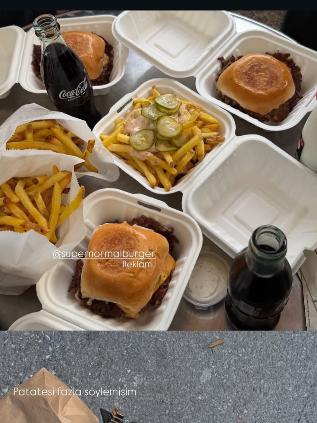 Supernormal Burger mutfağından özenle hazırlanmış bir lezzet