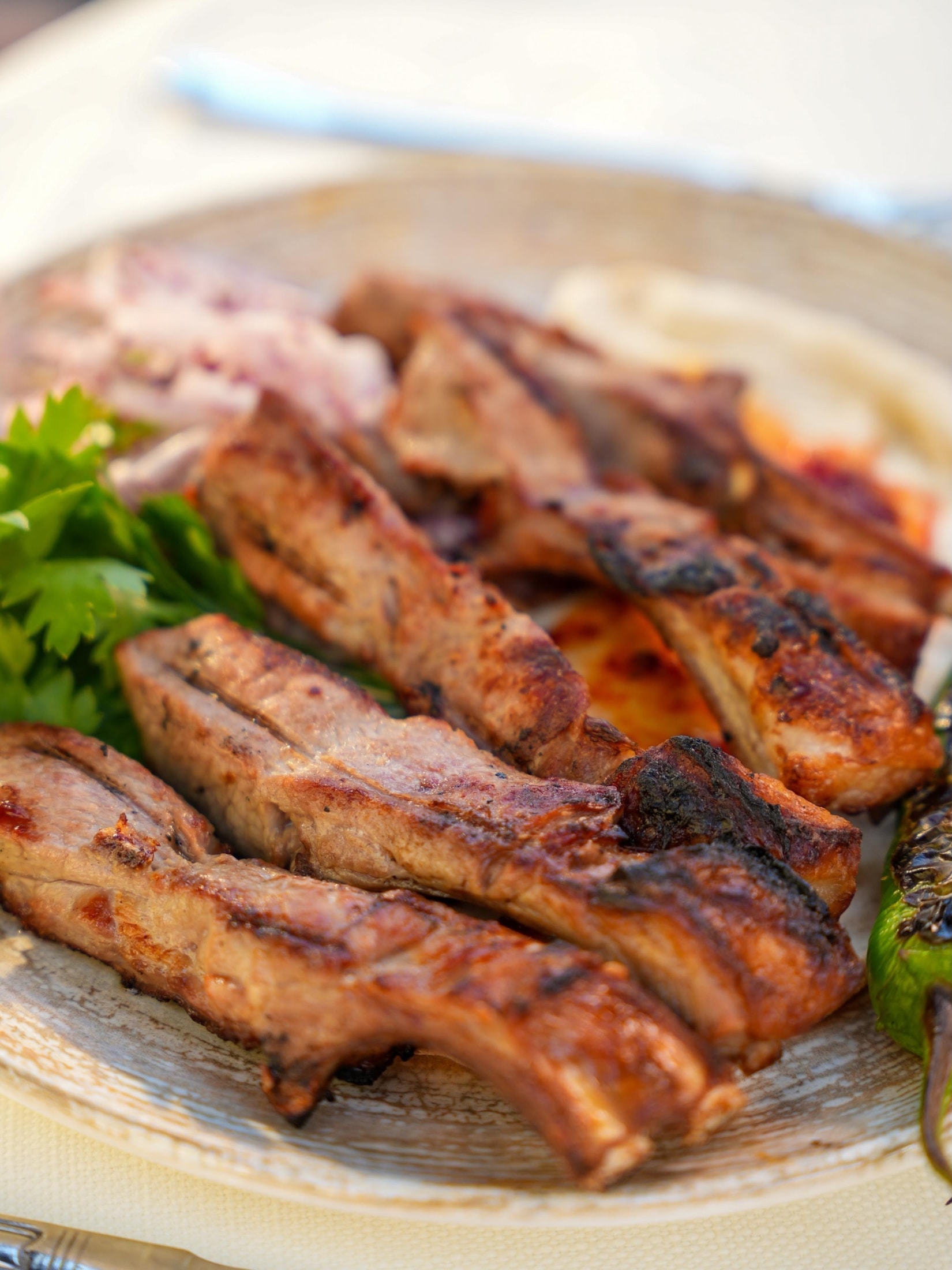 A carefully presented dish from Tavacı Recep Usta Bostancı