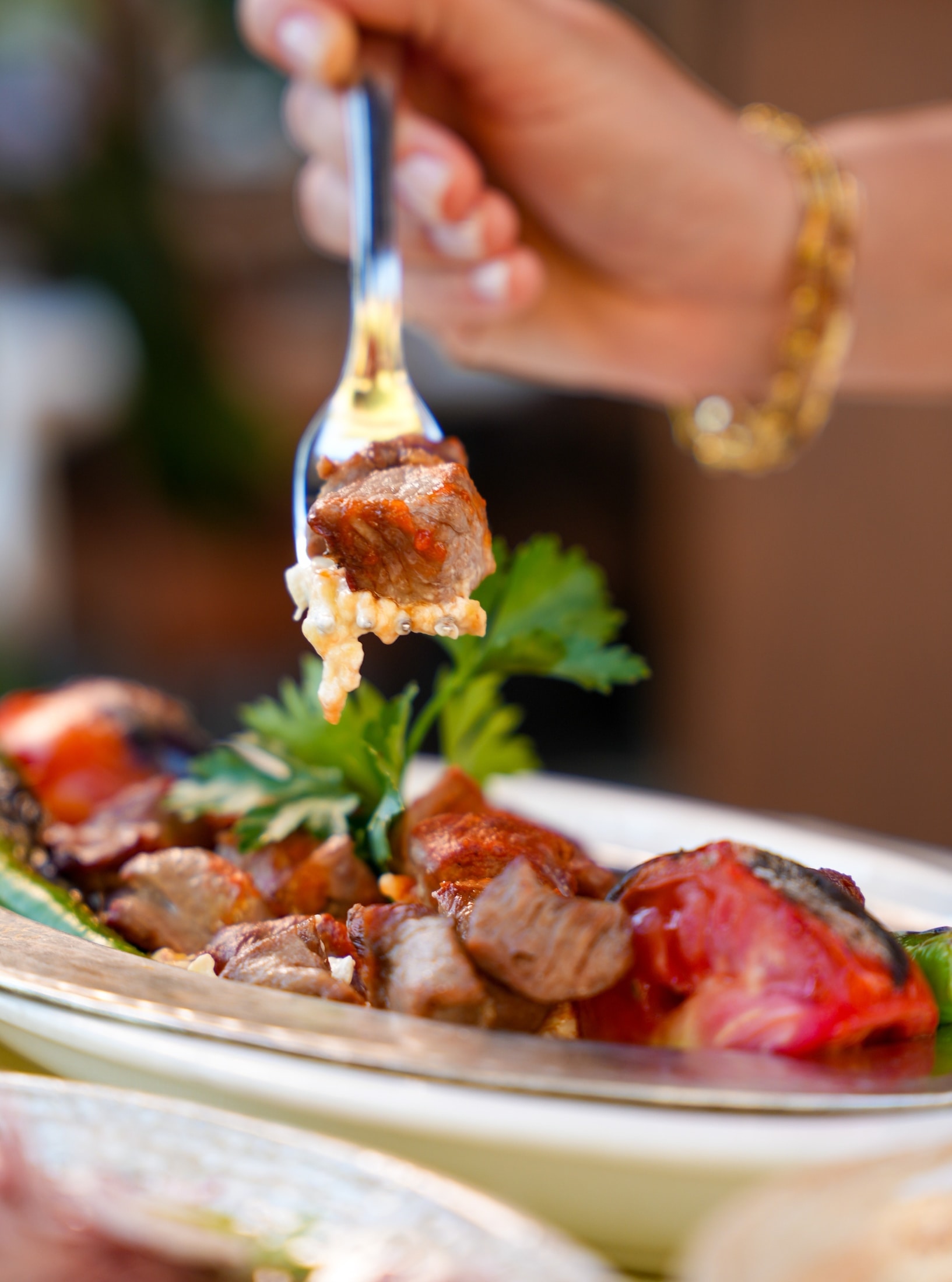 A carefully presented dish from Tavacı Recep Usta Bostancı
