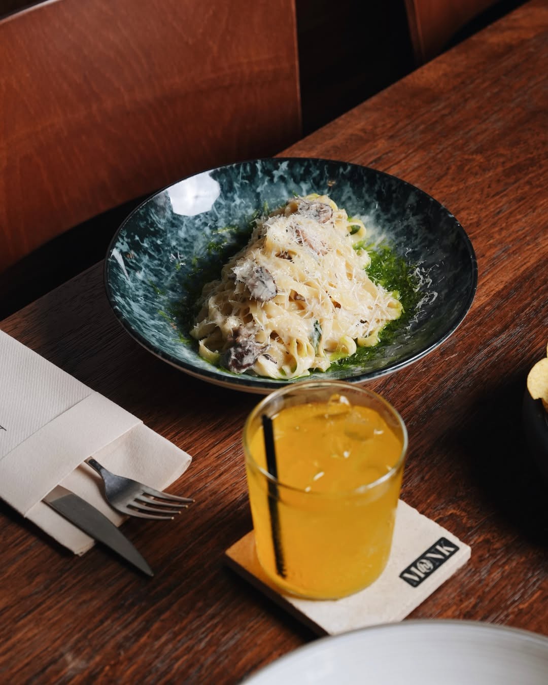 A carefully presented dish from The Monk