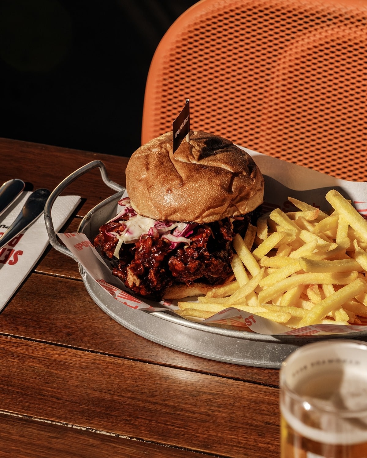 A view of The Populist and its food