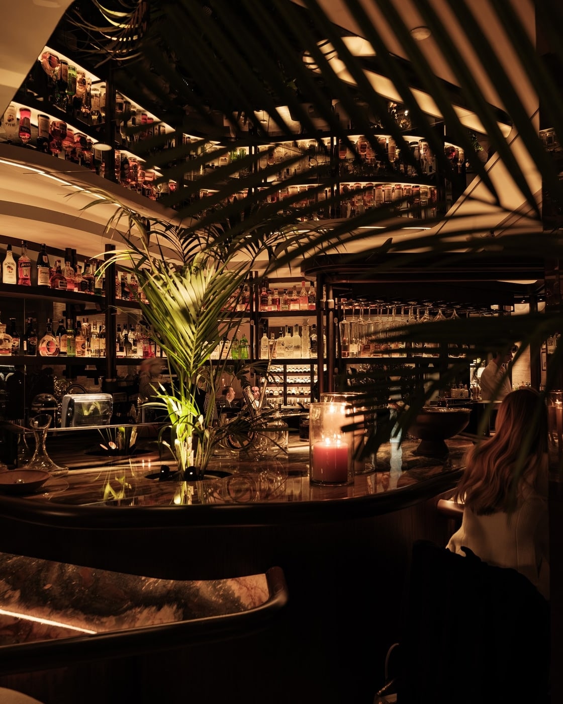 The Scalla restoranının özenli iç mekânı ve atmosferi