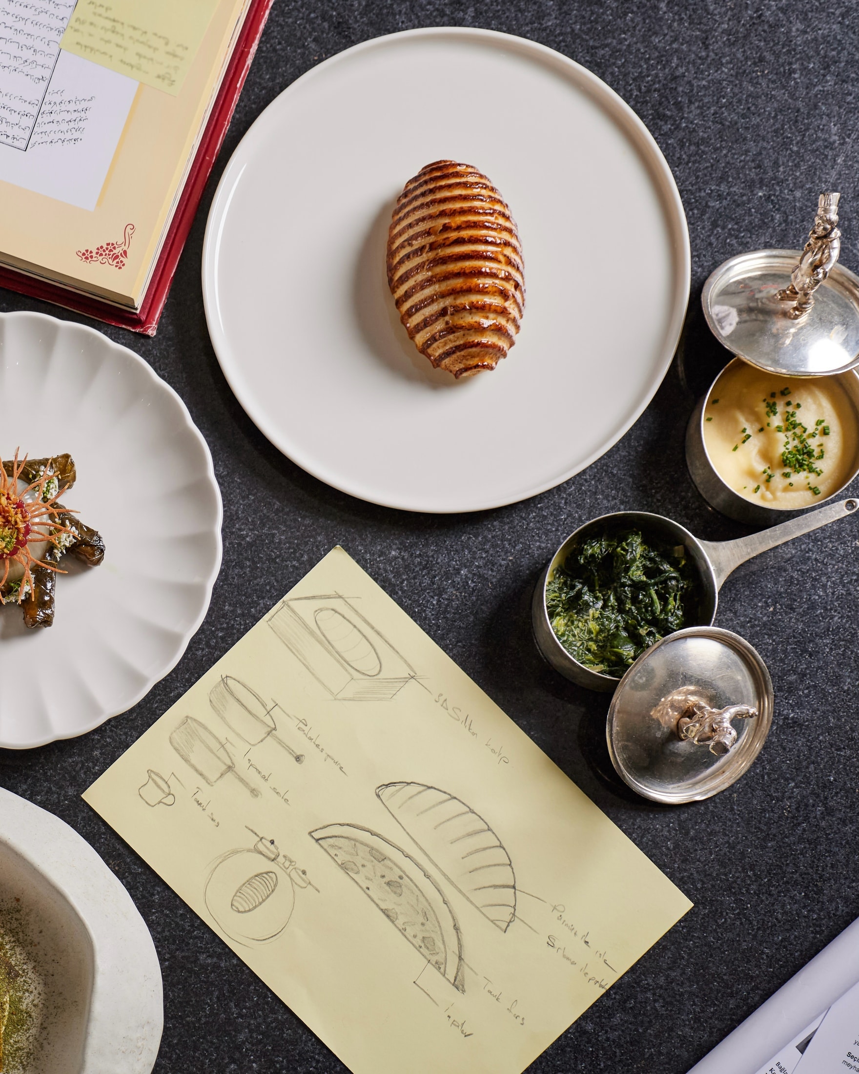 A carefully presented dish from Tuğra Restaurant