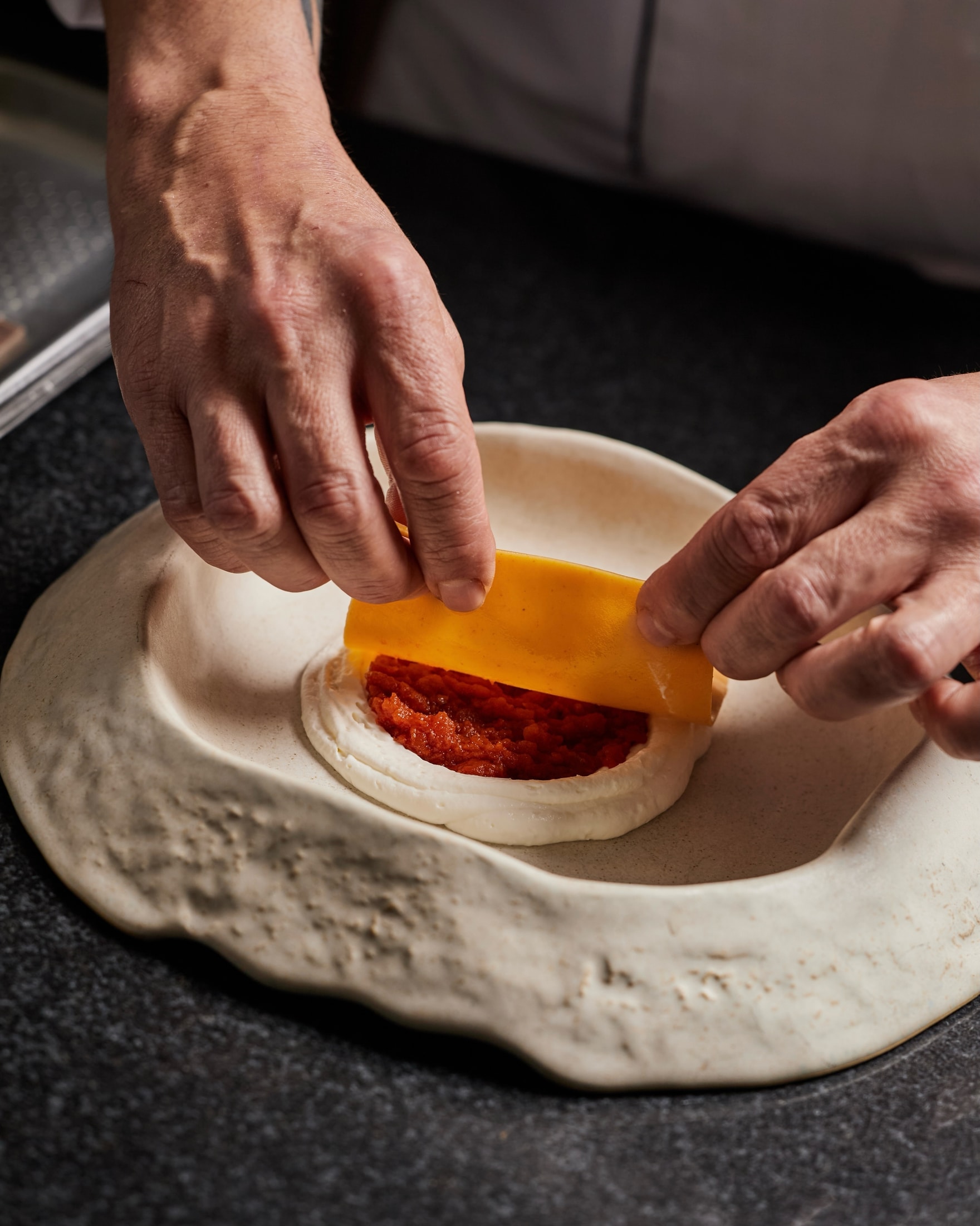 A carefully presented dish from Tuğra Restaurant