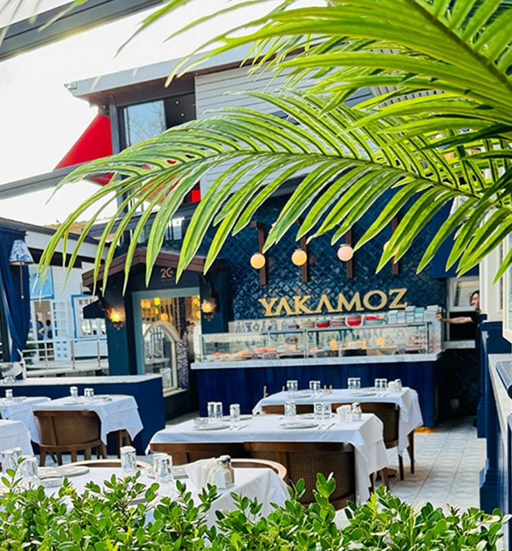 The dining room and atmosphere at Yakamoz