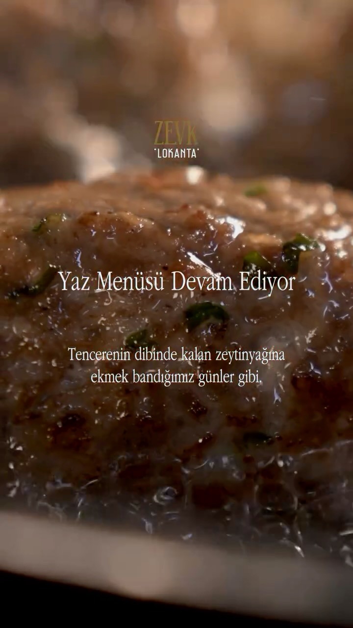 A carefully presented dish from Zevk Lokantası